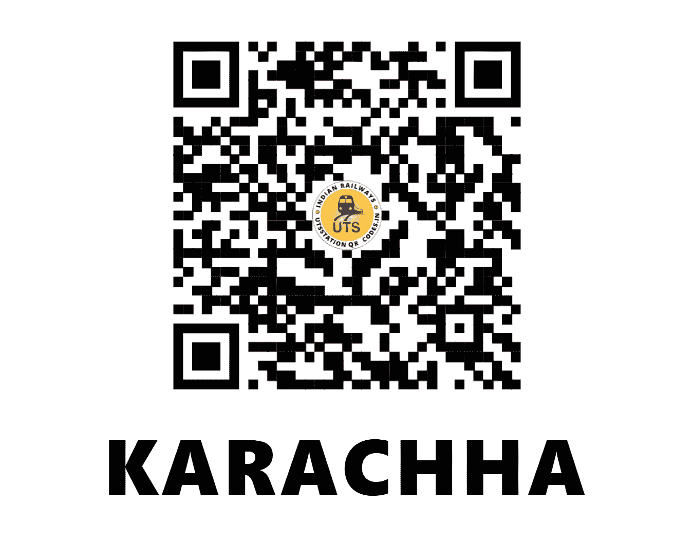 UTS QR Code for KARACHHA - KDHA - WR (MADHYA PRADESH)